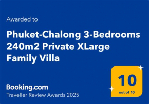 Phuket-Chalong 3-Bedrooms 240m2 Private XLarge Family Villa